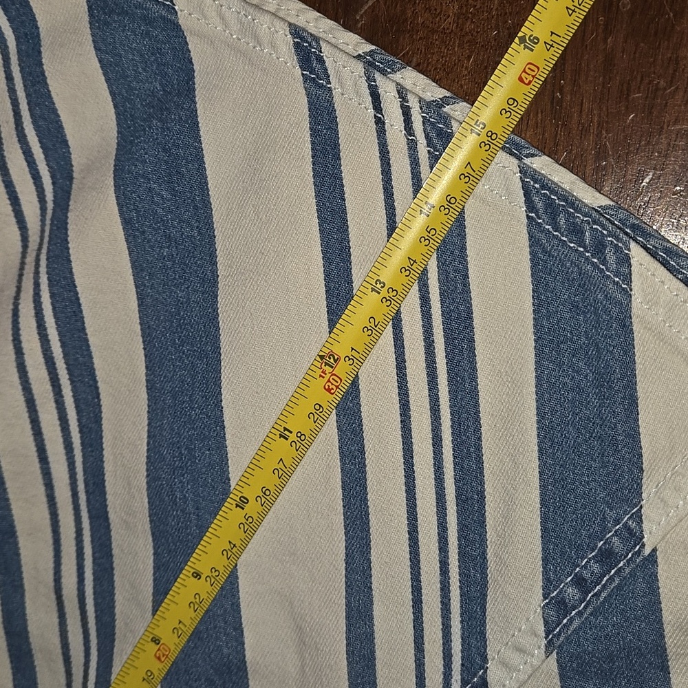 Universal Thread Size 10 Womens White and Blue Striped Mini Skirt - Picture 14 of 16